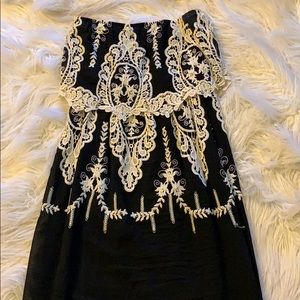 Black + Lace Maxi Dress